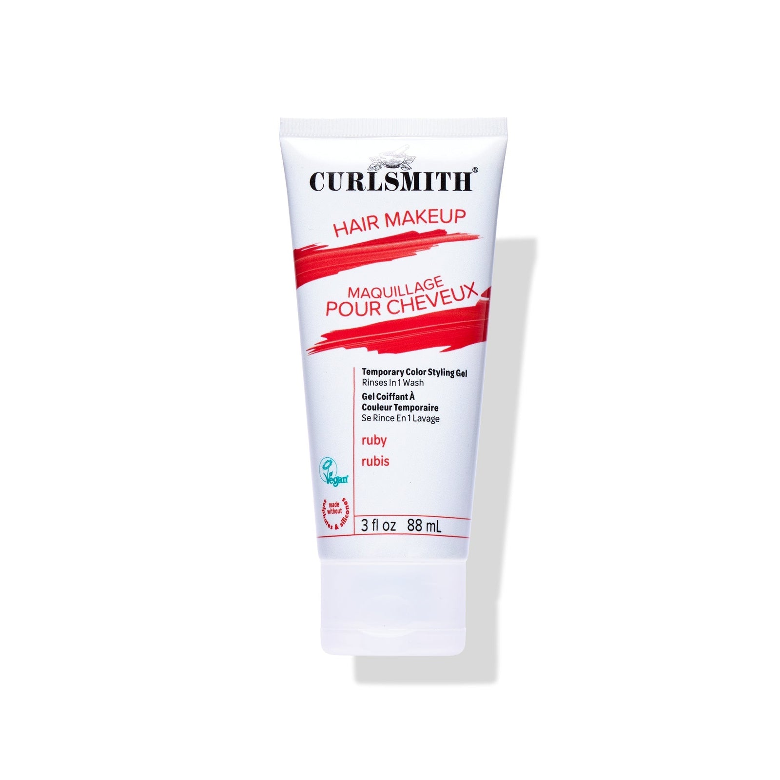 Curlsmith hair makeup tube on a white background